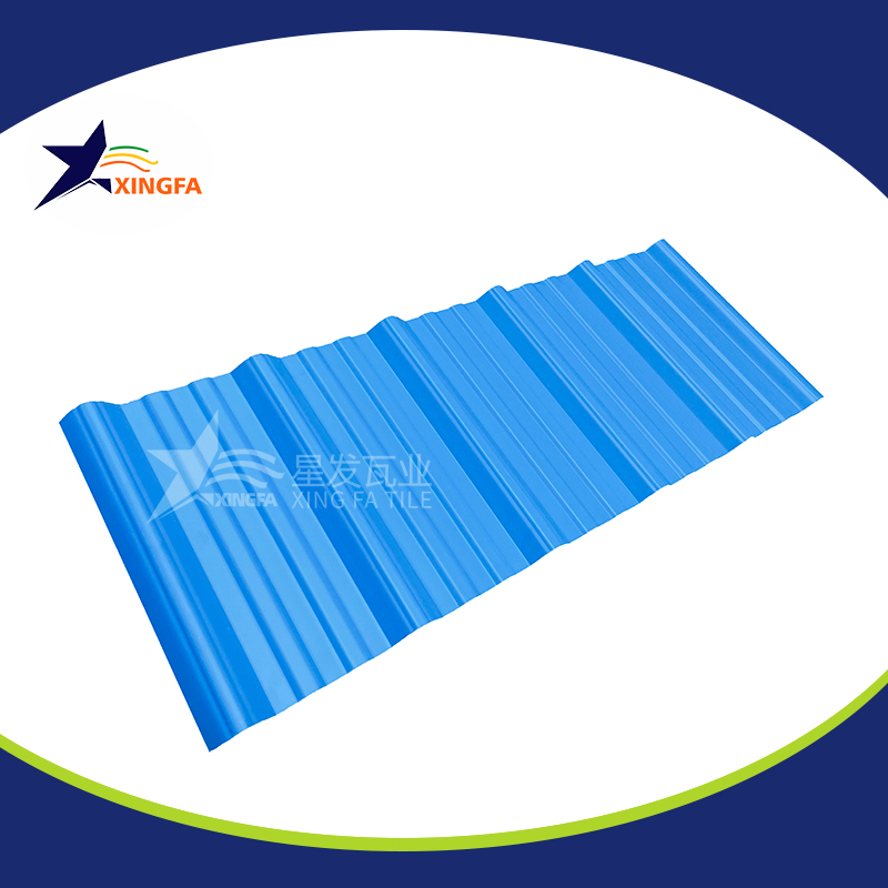 2.5mm加厚蓝色梯形pvc复合隔热瓦 适用于大型水产养殖业厂房房顶用 pvc材质塑料防火厂房瓦 PVC瓦平顶山厂家出售