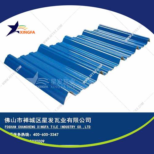 厚度3.0mm蓝色900型PVC塑胶瓦 平顶山工程钢结构厂房防腐隔热塑料瓦 pvc多层防腐瓦生产网上销售